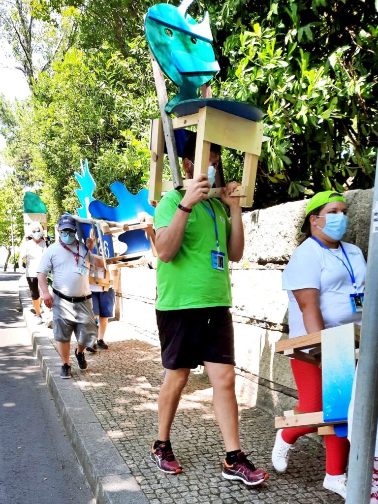 Aqui há dragões - Edición Porto - Matoshinhos. Ruta hacía el parque de Pasteleira para el evento de celebración. Fotografía: Zuloark